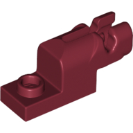 Lego Launcher, Plate Special 1 x 2 with Mini Blaster / Dark Red