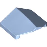Lego Brick Sloped 33° 2 x 2 Double / Inverted / Bright Light Blue