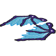 Lego Wings, with Dark Purple Bony Spines and Light Aqua Electric Veins Print [Sheet of 2]