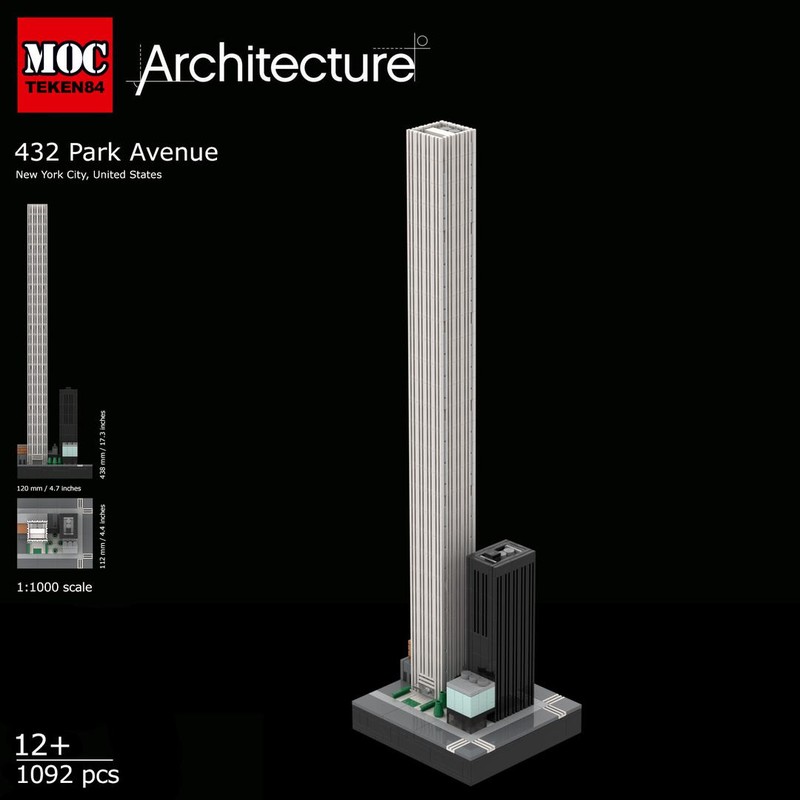 Lego 432 Park Avenue (1:1000 scale)