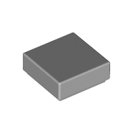 Lego Tile 1 x 1 with Groove / Light Bluish Gray