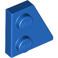 Lego Wedge Plate 2 x 2 Right / Blue