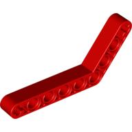 Lego Technic Beam 1 x 9 Bent (6 - 4) Thick / Red