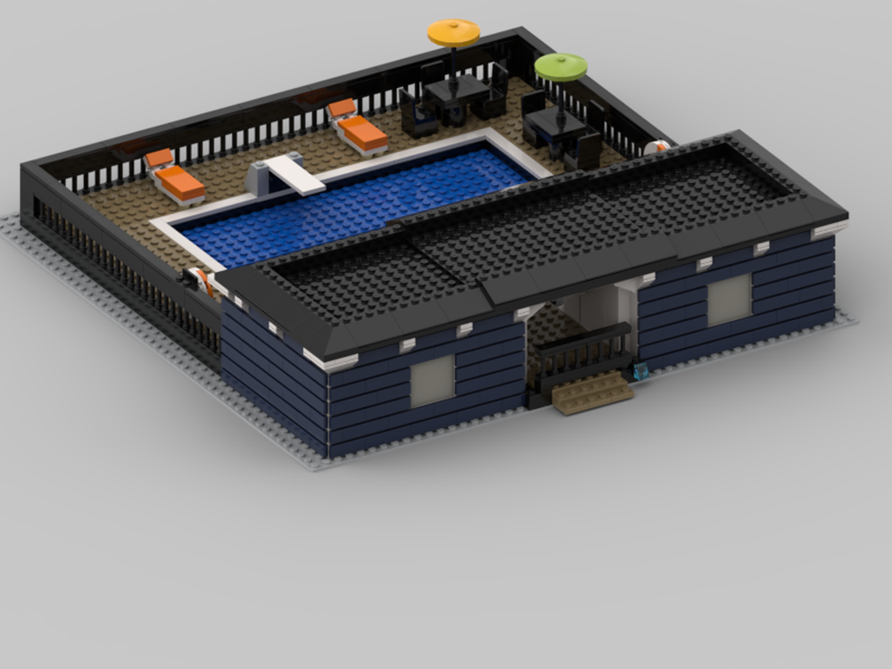 Lego pool house