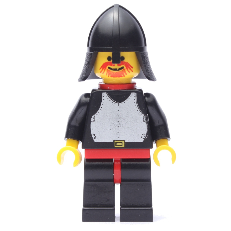 Lego Knight (Breastplate on Black) - Black Legs, Neck-Protector