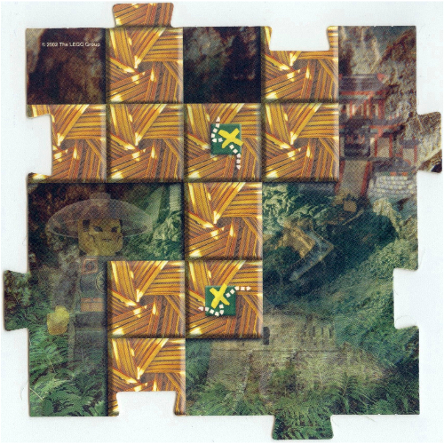 Lego Game Board Square, Orient - China 9 / [No Color/Any Color]
