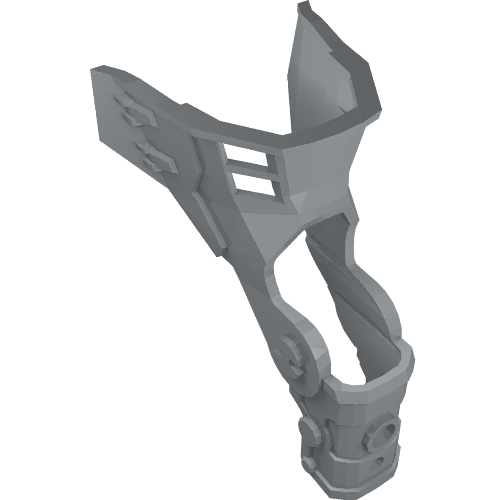 Lego Large Figure Limb Cover, Leg Guard / Pearl Light Gray