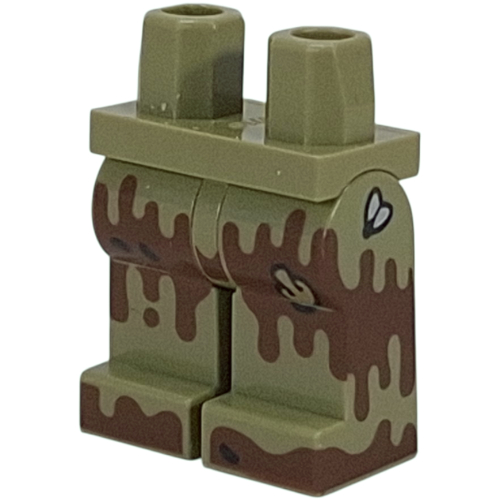 Lego Hips and Olive Green Legs with Reddish Brown Splotches, Mushroom print