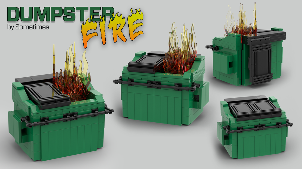 Lego Dumpster Fire