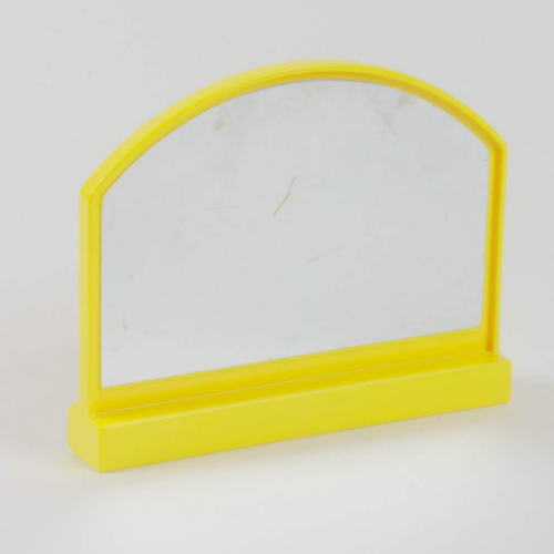 Lego Duplo Panel 6 x 1 x 4 with Curved Top, Silver Mirror Sticker (Pre-applied)