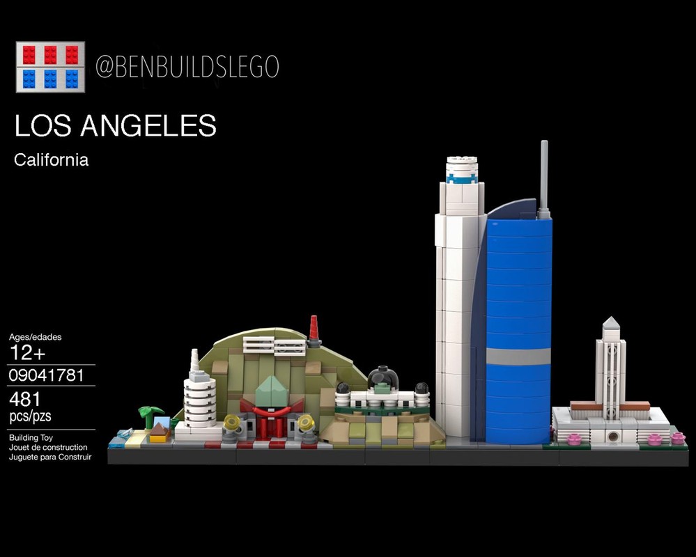 Lego Los Angeles Skyline