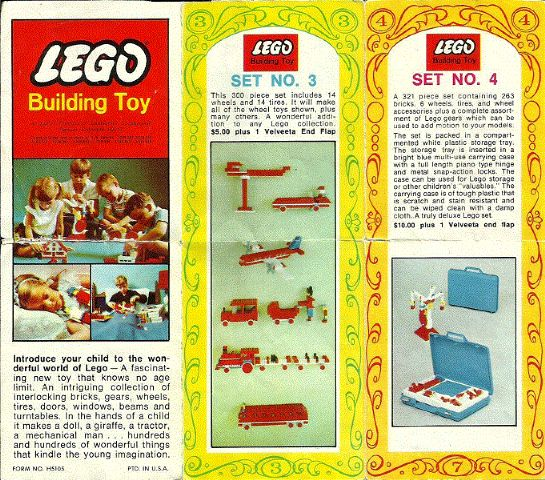 Lego 1967 Small Velveeta Kraft Special Offer Order Form (H 5105)