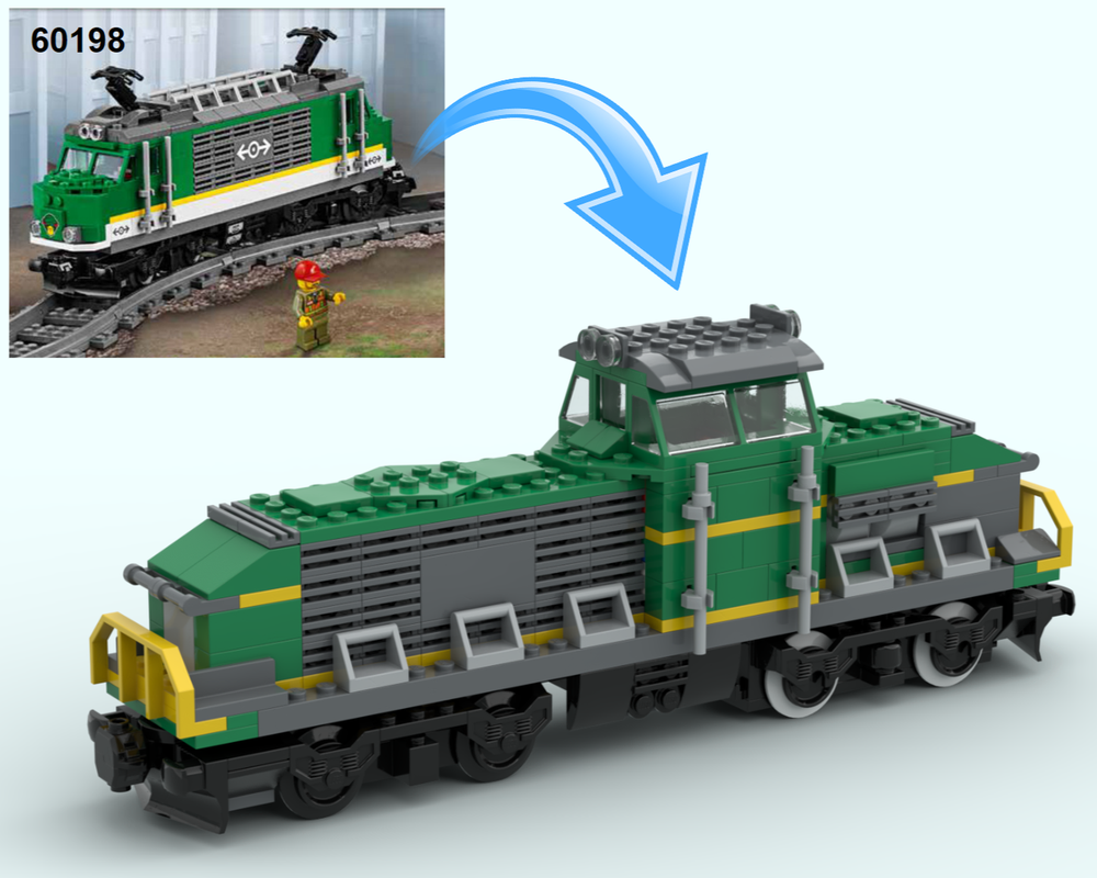 Lego 60198 Locomotive Alternative Build