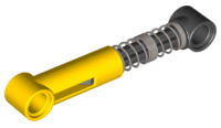 Lego Technic, Shock Absorber 6.5L with Black Piston Rod - Hard Spring, Tight Coils in Middle