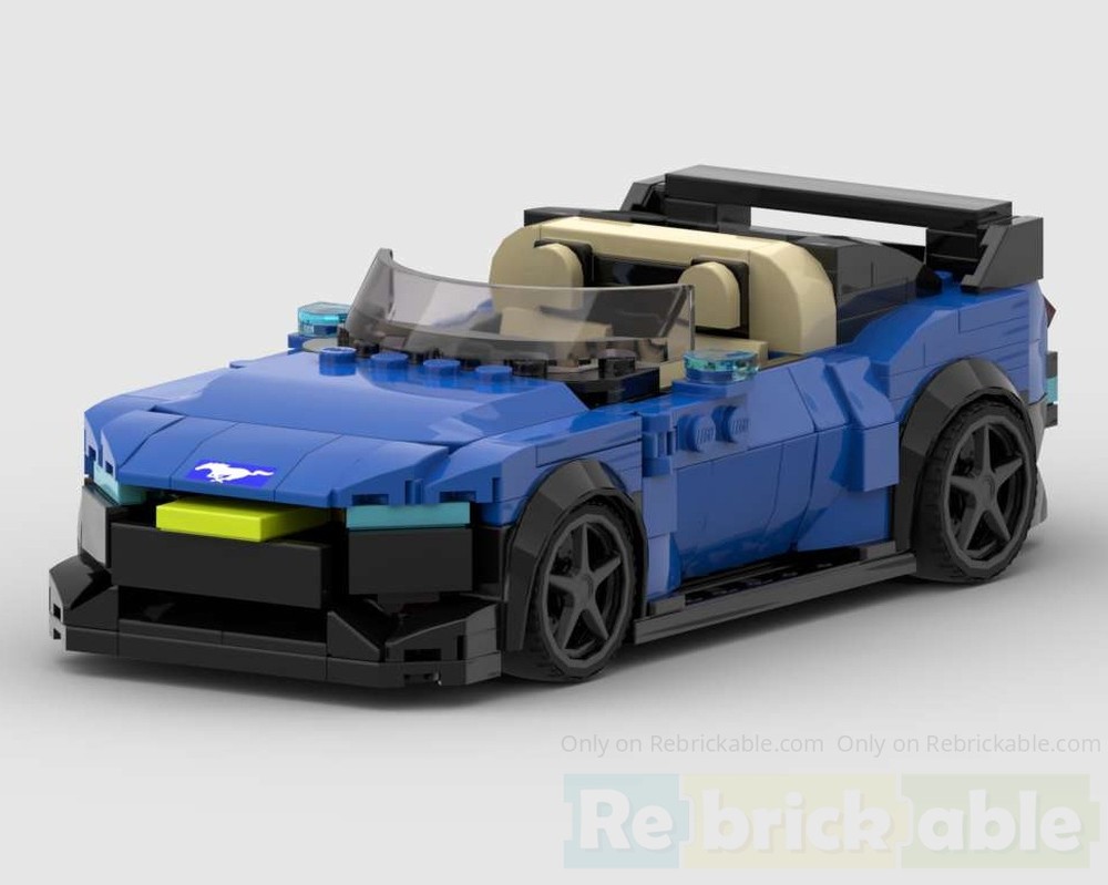 Lego FORD Mustang Blue Cabrio
