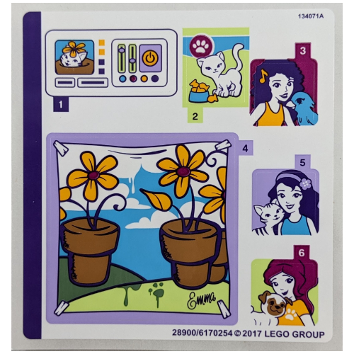 Lego Sticker Sheet for Set 41305-1 / [No Color/Any Color]