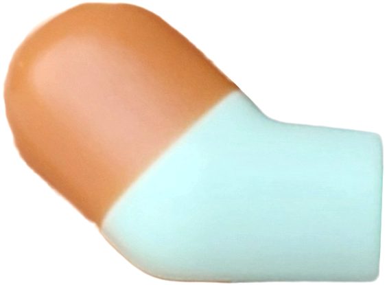 Lego Arm, Right with Molded Medium Nougat Short Sleeve  Pattern / Light Aqua