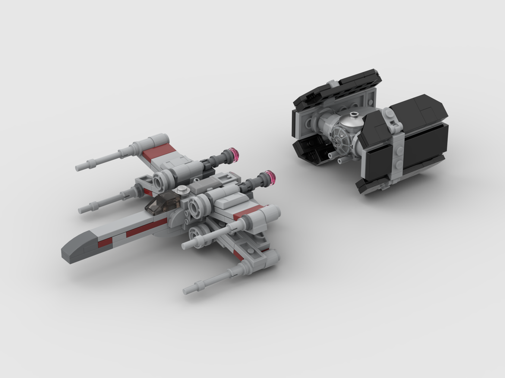 Lego Lukes' X Wing & Vader's TIE