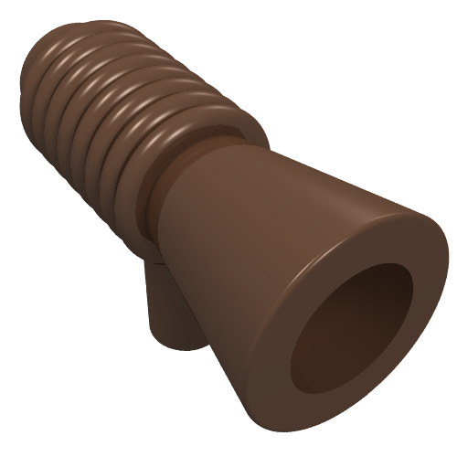 Lego Equipment Weapon, Loudhailer / Speaker / Blaster / Space Gun / Brown
