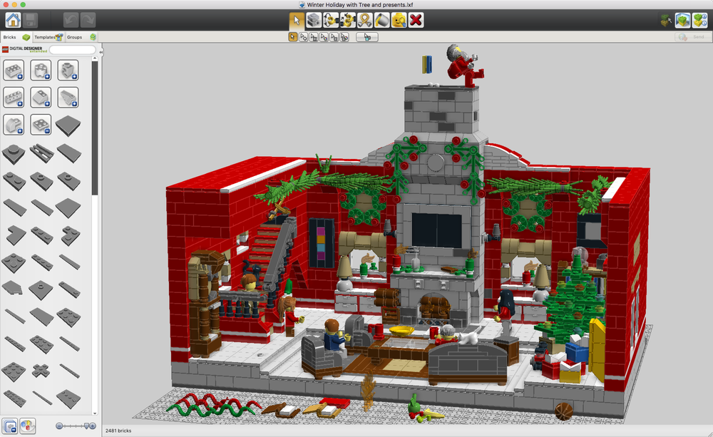Lego Winter Holiday Living-room