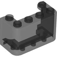 Lego Windscreen 2 x 4 x 2 Vertical / Trans-Black