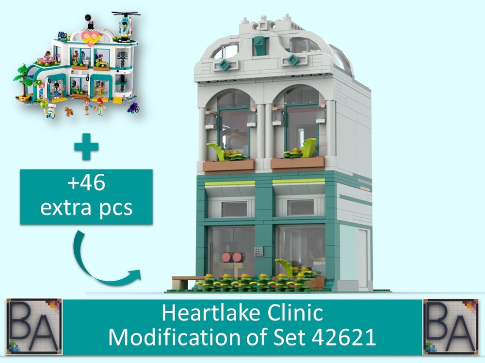 Lego Heartlake Clinic - Modification of Set 42621