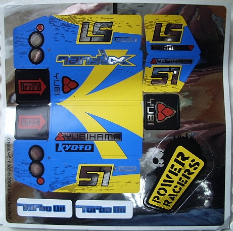 Lego Sticker Sheet for Set 8494-1
