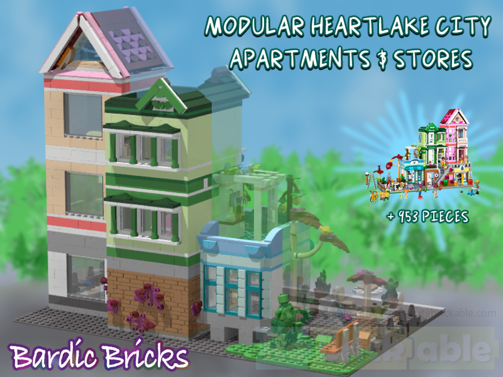 Lego Modular Heartlake City Apartments and Stores