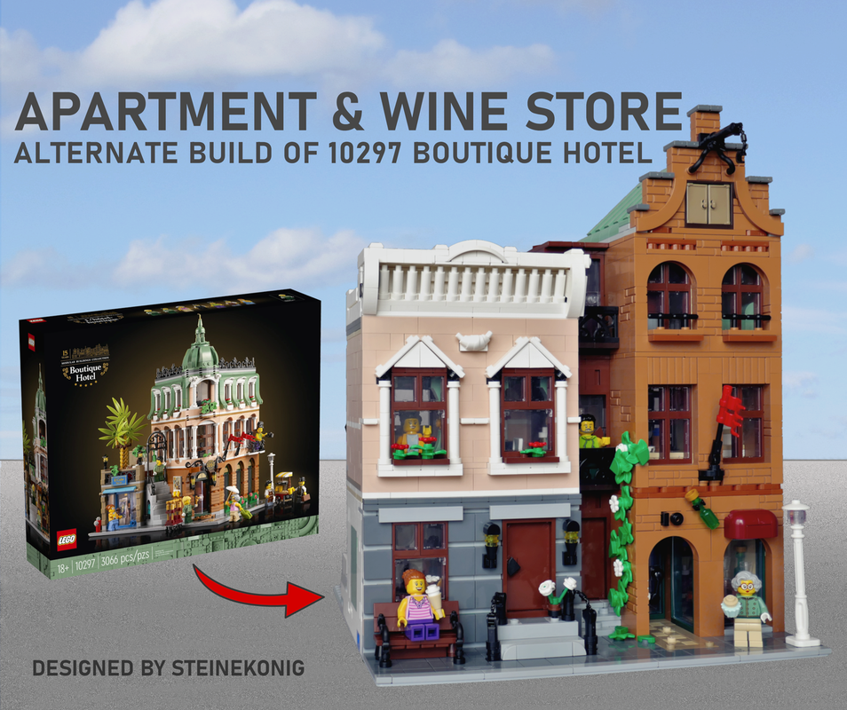 Lego Apartment and Wine Store