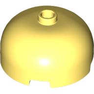 Lego Brick Round 3 x 3 Dome with Center Stud / Bright Light Yellow