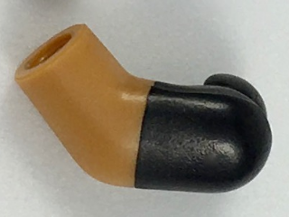 Lego Arm, Left with Molded Black Short Sleeve  Pattern