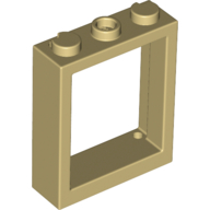 Lego Window Frame 1 x 3 x 3 / Tan