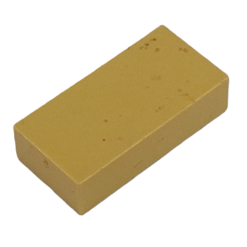 Lego Modulex Tile 2 x 4 with White 'v' Print, without Internal Supports / Modulex Tile Gray