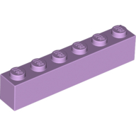 Lego Brick 1 x 6 / Lavender