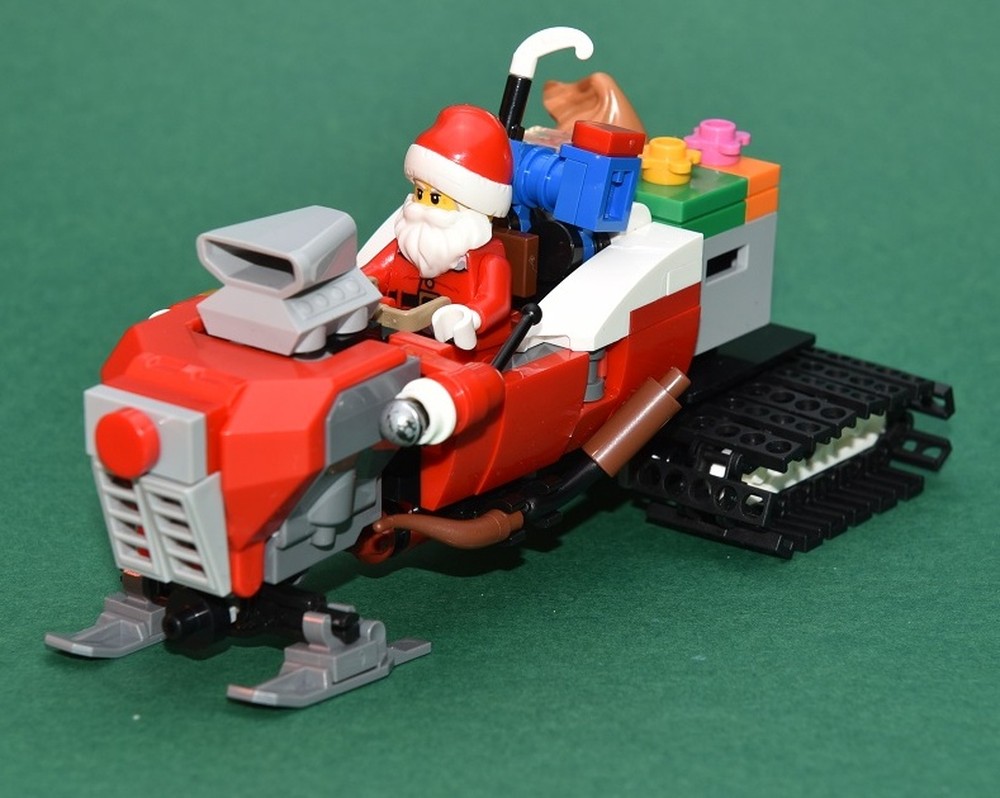 Lego Santa tracked vehicle