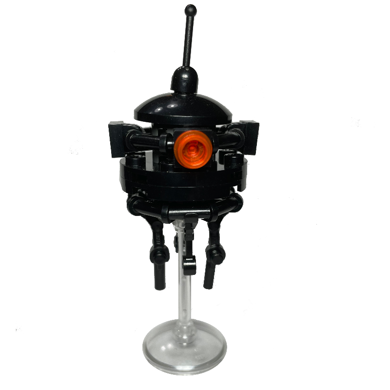Lego Imperial Probe Droid (Trans Clear Dish Stand, Lever on Top)