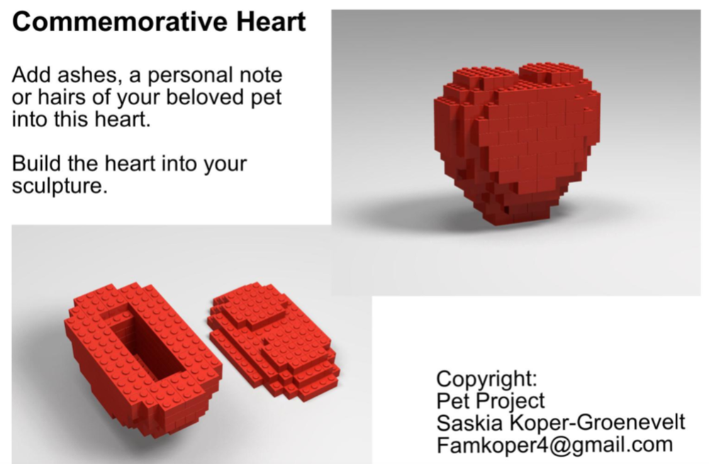 Lego Commemorative Heart