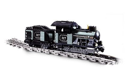 Lego Small Train Engine with Tender Gray