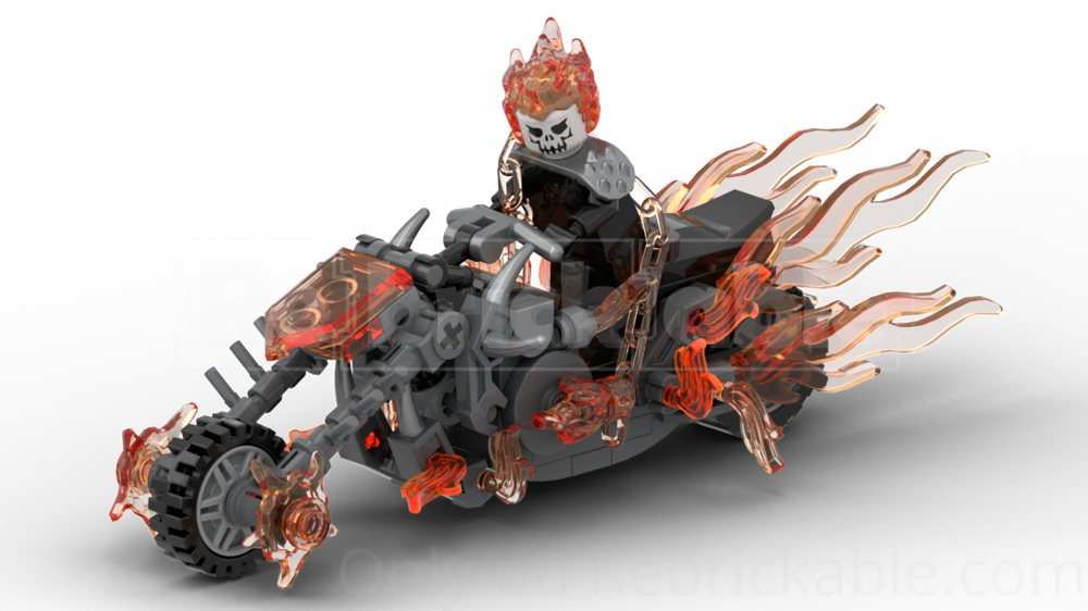Lego More Flames Hellcycle (Ghost Rider's Motorcycle)