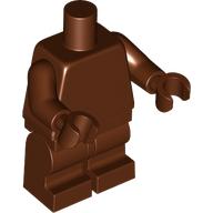 Lego Minifig Body with SMART Tag, Medium Legs, Plain Reddish Brown / Ewok / Reddish Brown
