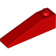 Lego Brick Sloped 18° 4 x 1 / Red