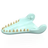 Lego Animal Body Part, Dinosaur, Mosasaurus Lower Jaw, Tan Teeth Print / Light Aqua
