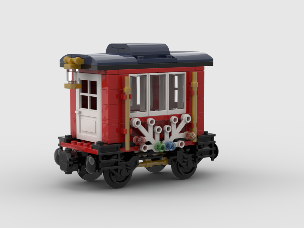 Lego 10254 Winter Holiday Train Battery Car (revised)