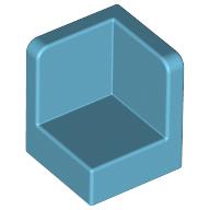 Lego Panel 1 x 1 x 1 Corner / Medium Azure
