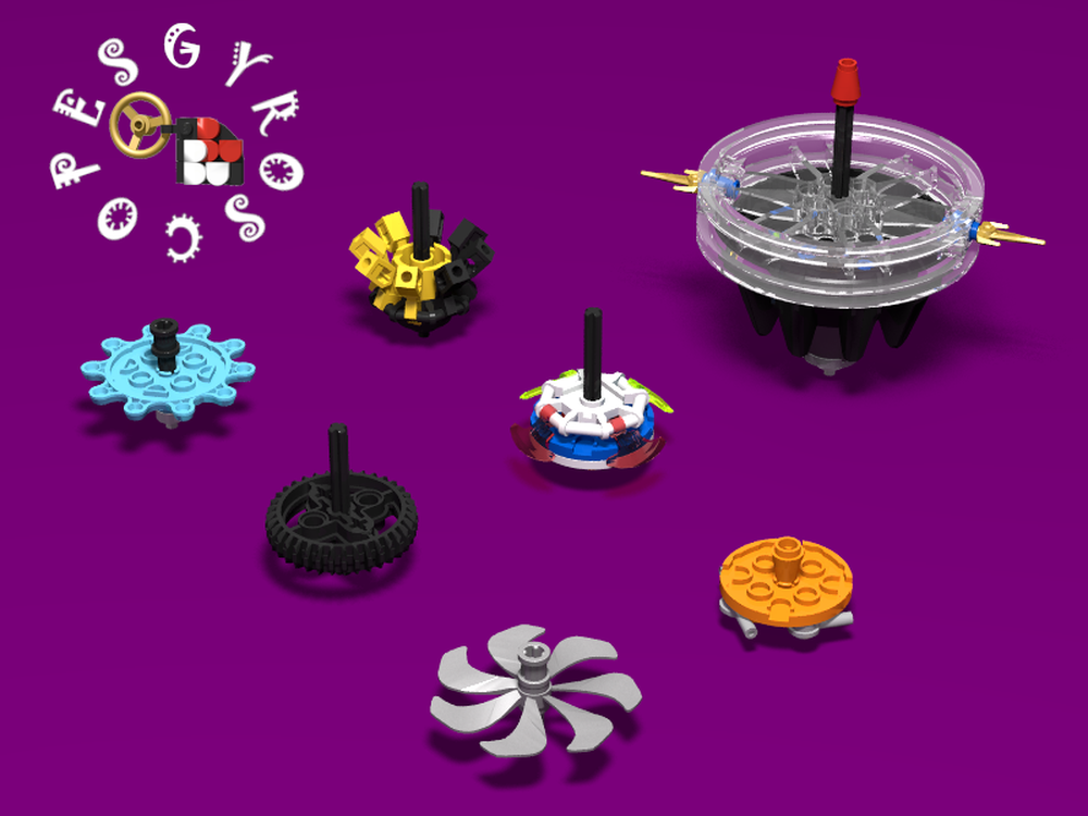 Lego Gyroscopes/Spinning Tops (various)