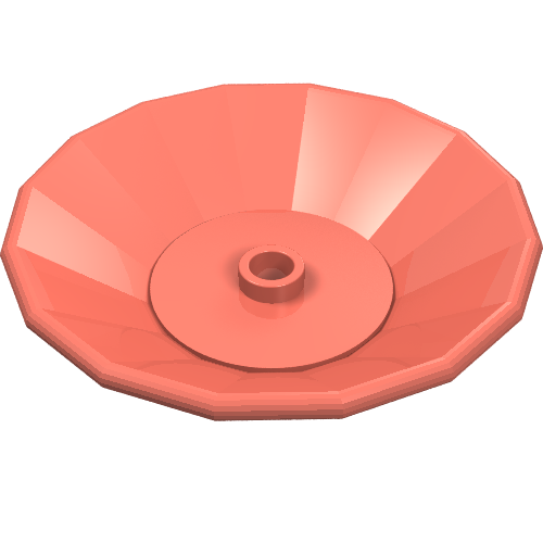 Lego Dish 5 x 5 / Salmon