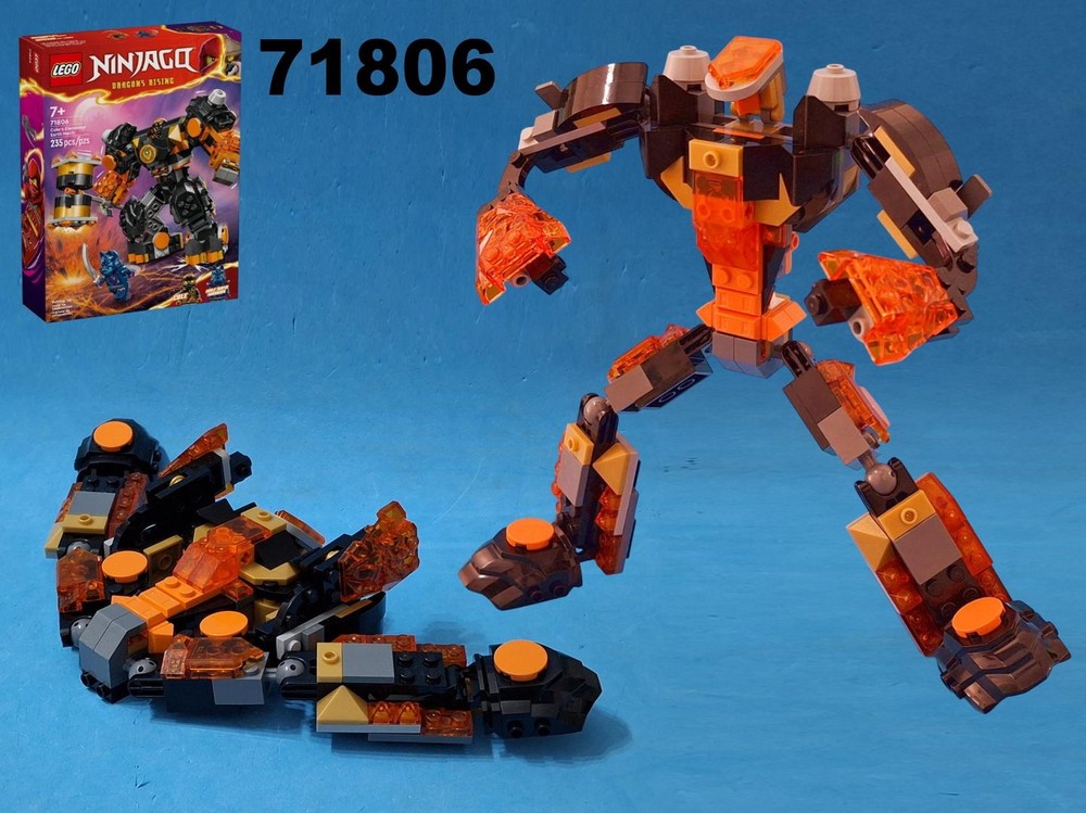 Lego Transformer Space cruiser using Ninjago 71806 : Cole's Elemental Earth Mech