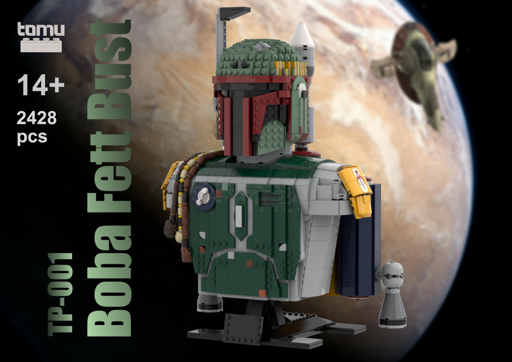 Lego Boba Bounty Hunter Bust