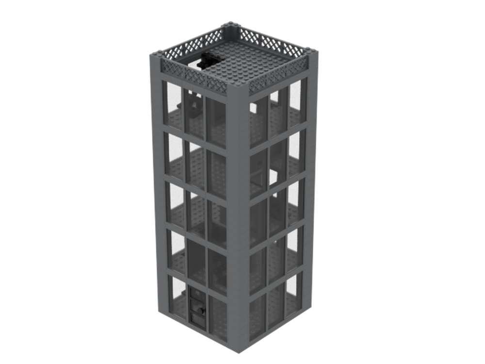 Lego Gray city building