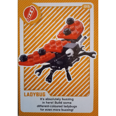 Lego Trading Card, Create the World Living Amazingly - LadyBug